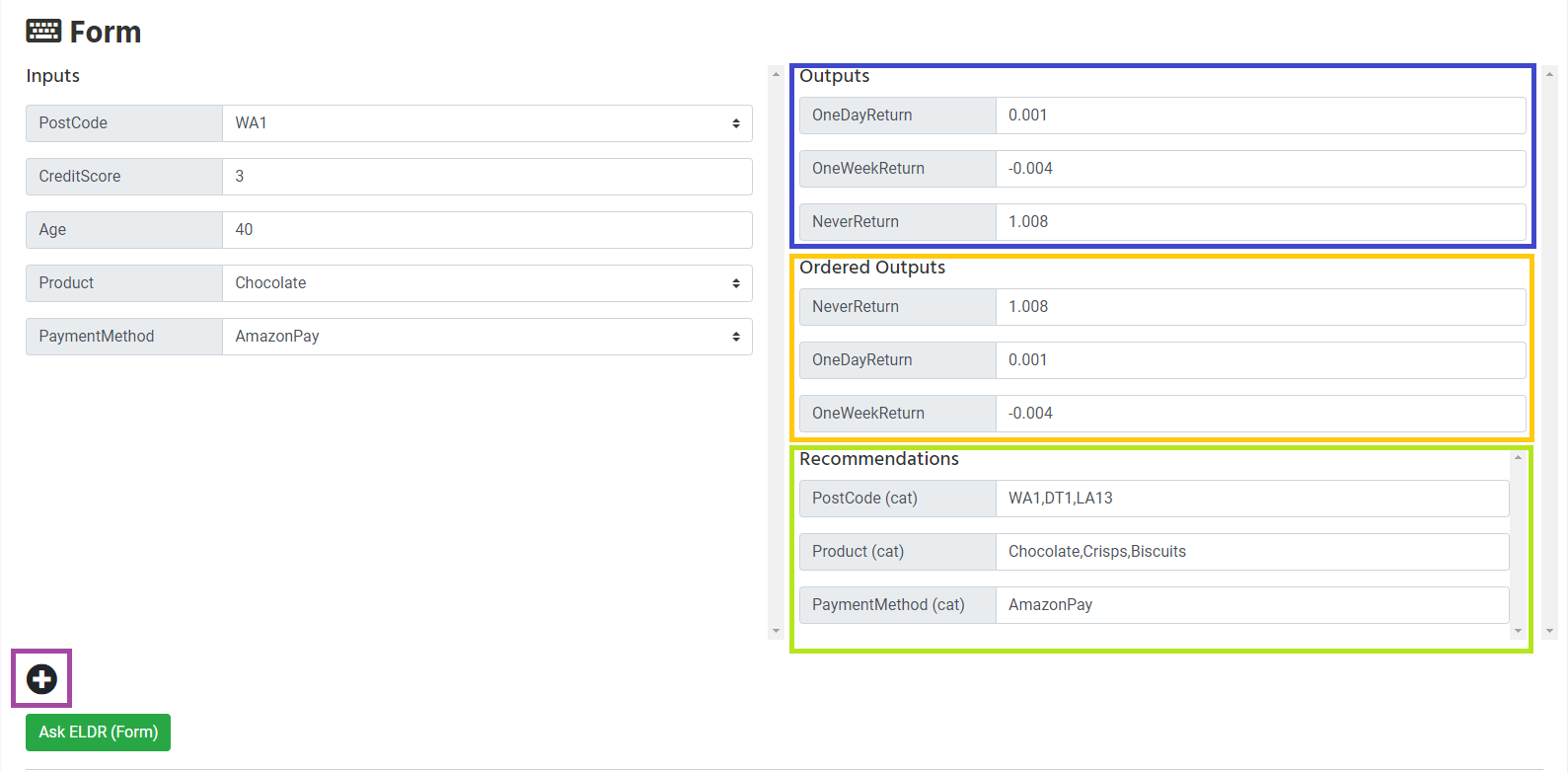 ASK ELDR AI - multi output