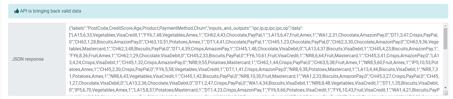 Create ELDR AI Create Data API Validate