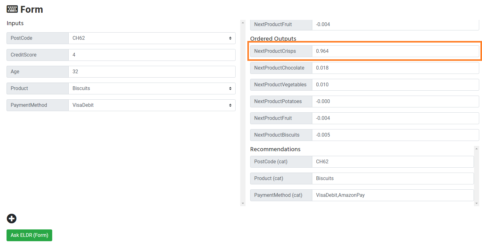 ELDR AI Multi Output One Hot Encode Converter Prediction