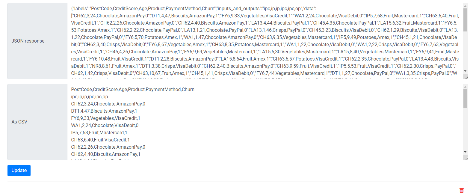 Create ELDR AI Edit Data API two