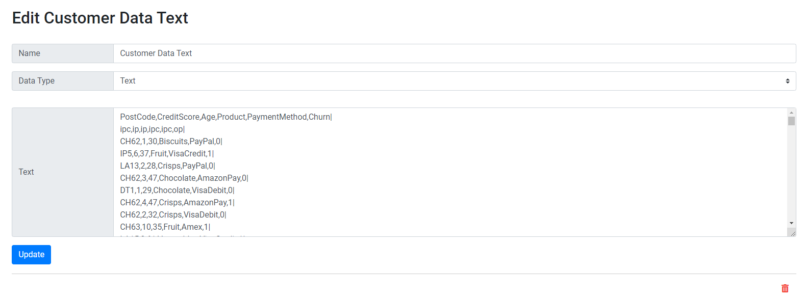 Create ELDR AI Edit Data Text
