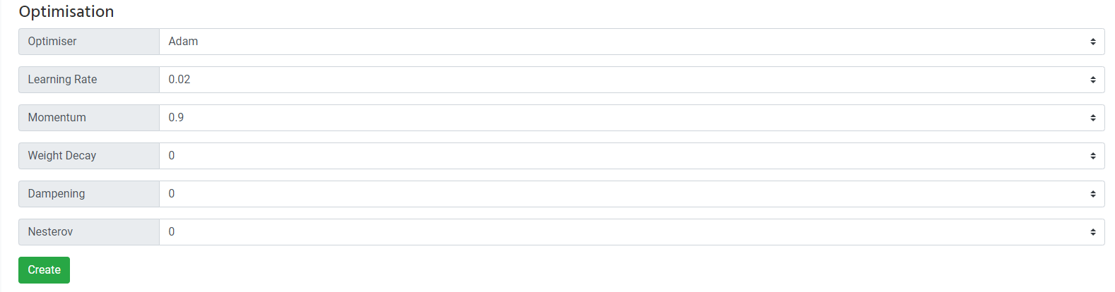 Create ELDR AI Model Multi Output - Optimisation