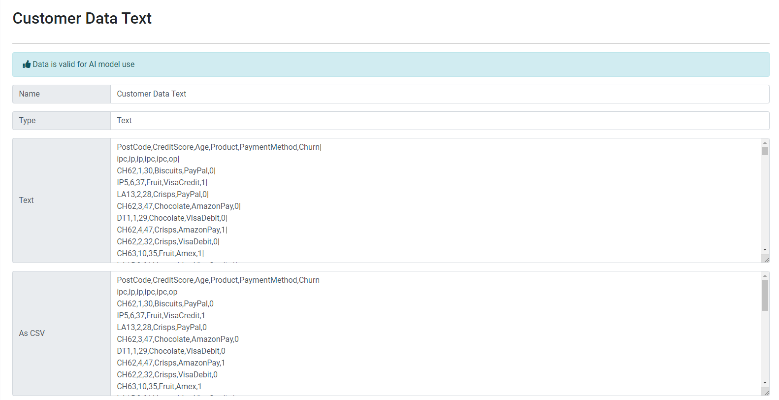 Create ELDR AI View Data Single One